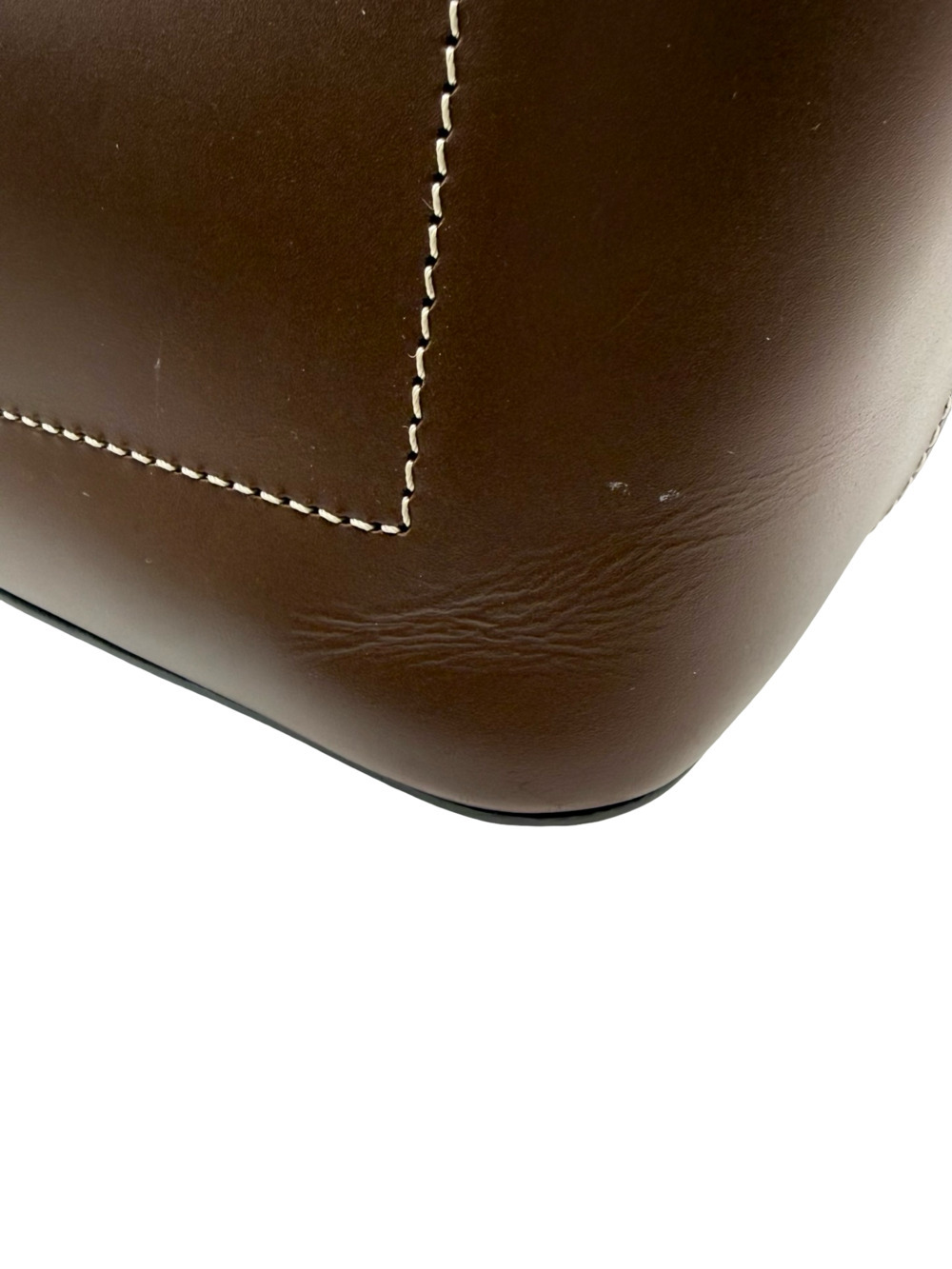 Authentic Dooney & Bourke Brown Leather Satchel Handbag with Detachable Shoulder - Picture 14 of 15